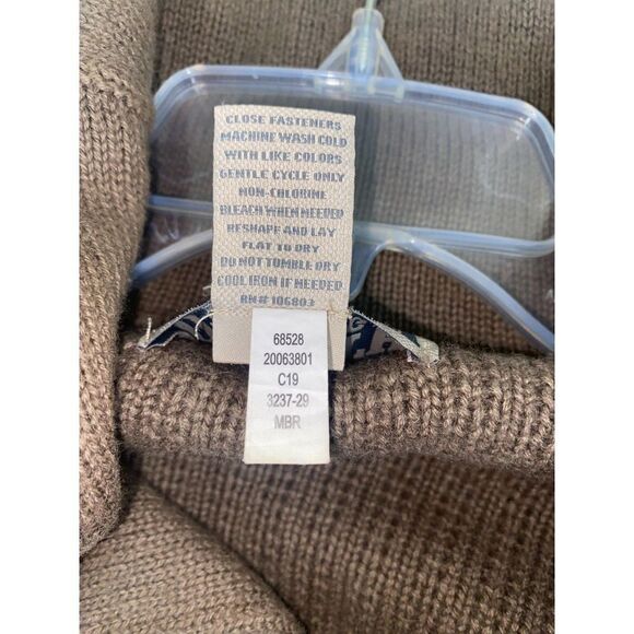 Duluth Trading Brigadier Shawl Collar Rib Knit Sweater Mens Small Olive Green - Picture 5 of 5